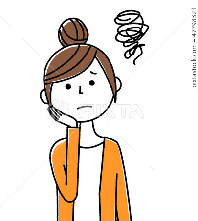 年輕女人困擾 47798321