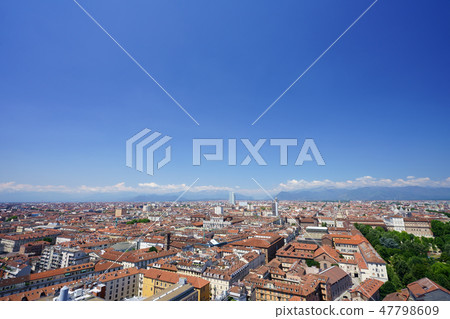 都靈市全視圖在意大利 都靈市全視圖在意大利 47798609