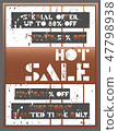 Sale banner template design, Hot sale special offer. Limited time only banner. vector illustration. 47798938