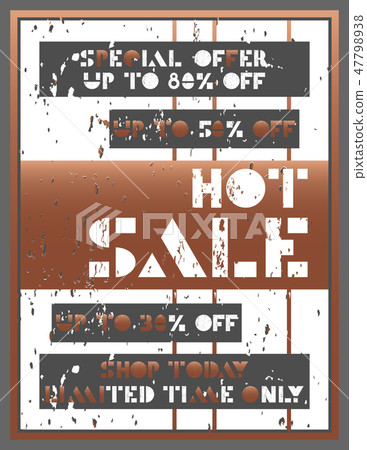 Sale banner template design, Hot sale special offer. Limited time only banner. vector illustration. 47798938