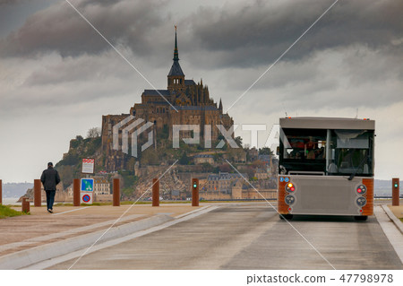 Mont Saint-Michel at sunset. Mont Saint-Michel at sunset. 47798978