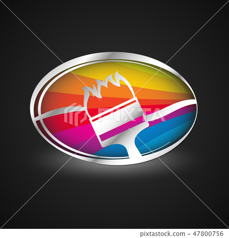 Symbol brush painting Symbol brush painting 47800756