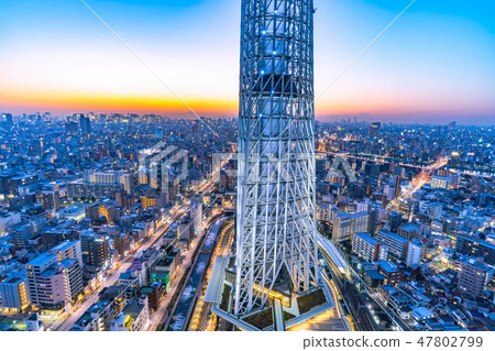 From the sky tree's night view Scenic East Tower [Tokyo] 47802799