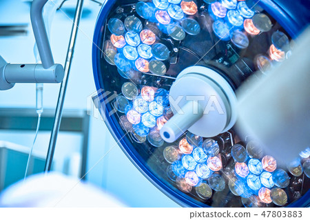 surgical lamp in operation room take with art lighting and blue filter surgical lamp in operation room take with art lighting and blue filter 47803883