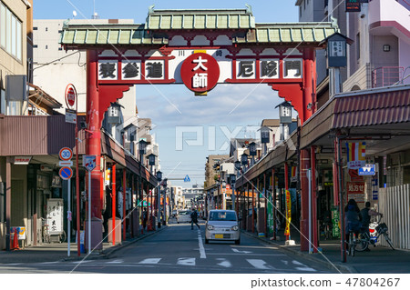 站前視圖川崎大師站表參道 47804267