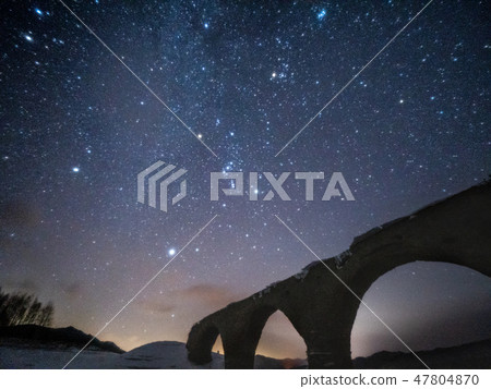 Starry sky of Taushu Bet River bridge Starry sky of Taushu Bet River bridge 47804870