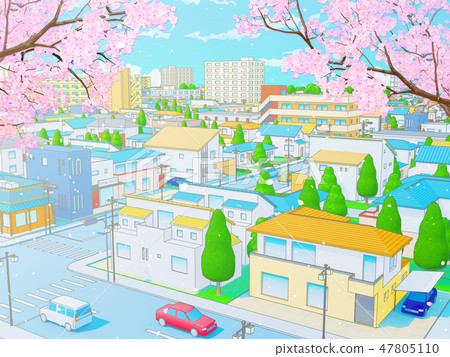 Sakura-cho Spring city residential area 47805110