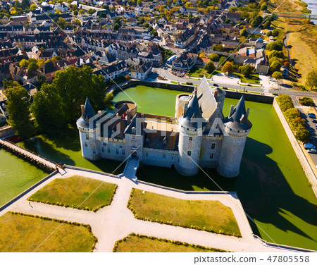 Aerial view of Chateau de Sully-sur-Loire 47805558