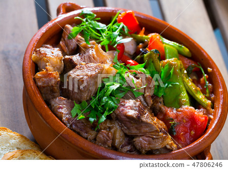 Bulgarian dish Gyuvech Bulgarian dish Gyuvech 47806246