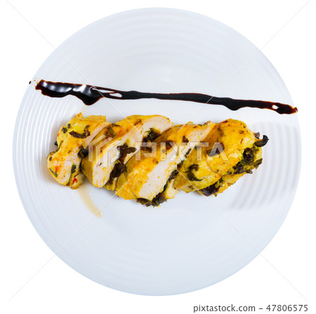 Roasted stuffed turkey breast 47806575