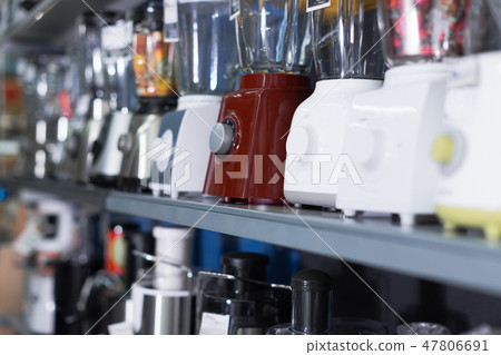 Shelves with blenders and other machines Shelves with blenders and other machines 47806691