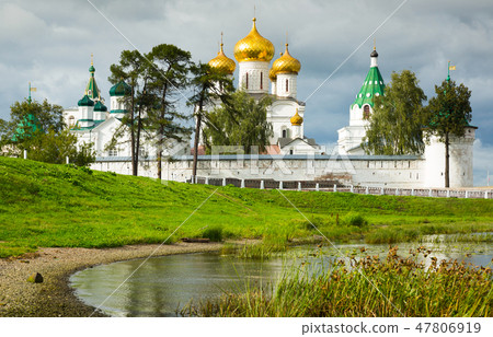 Male Ipatievsky Monastery at cloudy day in Kostroma, Russia 47806919