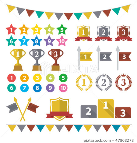 Ranking material set - Stock Illustration [47808278] - PIXTA