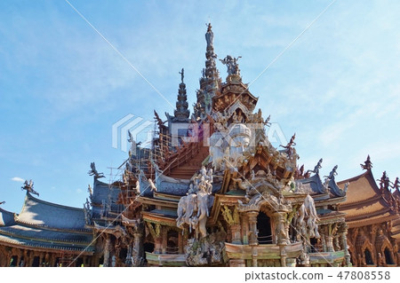 Sightseeing spot of Thailand Pattaya "Sanctuary of Truth" 47808558