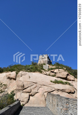 The dead end of Great Wall of China. Pic was ta 47808639