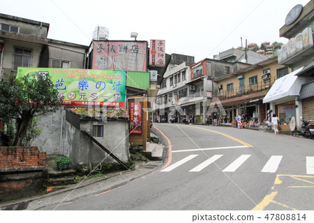 Day scene town scenery in Jiufen,Taiwan. Day scene town scenery in Jiufen,Taiwan. 47808814