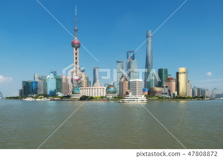 Shanghai lujiazui finance and business district 47808872