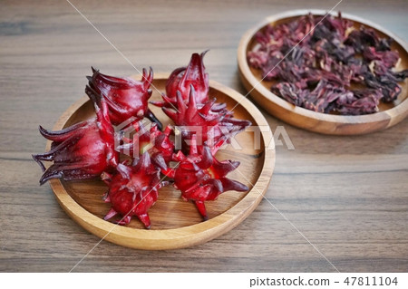 Hibiscus, Roselle taken in the Kingdom of Thailand, caly of gratuit up Hibiscus, Roselle taken in the Kingdom of Thailand, caly of gratuit up 47811104