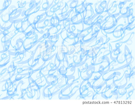 Pattern Composed from Arabic Letters Background Pattern Composed from Arabic Letters Background 47813292