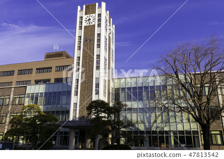 岡山大學對馬校區中央圖書館符號鐘樓 岡山大學對馬校區中央圖書館符號鐘樓 47813542