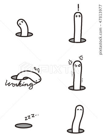 工作蠕蟲圖像 47813977