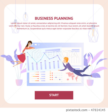 Business Planning Analysis Tablet Website Banner 47814145