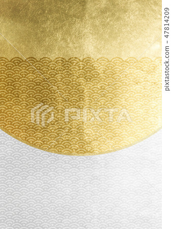 Qinghai wave foil gold silver image (background material) 47814209