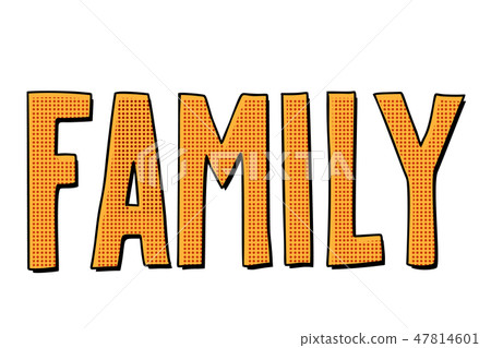 family text inscription 47814601