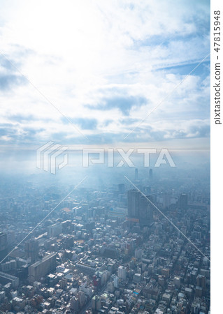 "Tokyo" The morning of Tokyo wrapped in fog 47815948