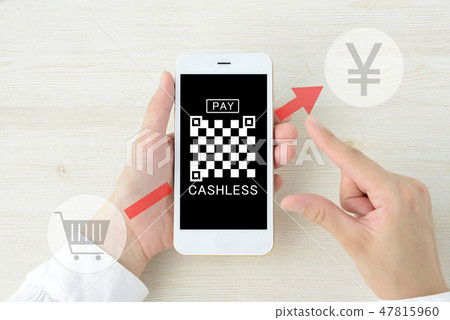 Cashless payment with smartphone Cashless payment with smartphone 47815960