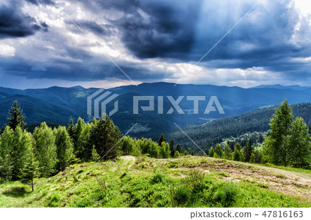 HDR views during uphill Makovytsya Ukraine HDR views during uphill Makovytsya Ukraine 47816163