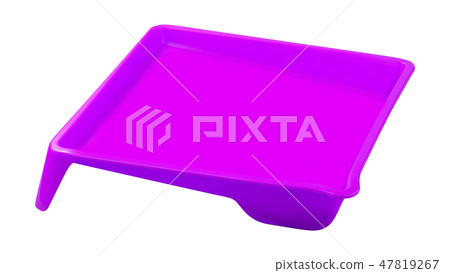 purple tray on white background 47819267