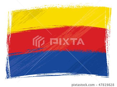 Grunge painted North Holland region of France flag Grunge painted North Holland region of France flag 47819828
