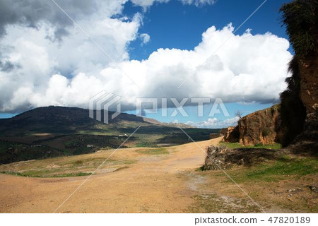 Scenery from the walls of Fez in Morocco 47820189