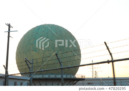Ministry of Defense Information Headquarters Tashinago Communication Center 7 Radar dome near view (Chikuzen cho, Asakura gun, Fukuoka prefecture) 47820295