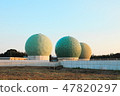 Ministry of Defense Information Headquarters Tachibana Wash Communication Center 4 Radar dome (Chikuzen cho, Asakura gun, Fukuoka prefecture) 47820297