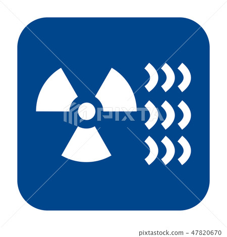 Vector flat design icon of industrial radiography. 47820670