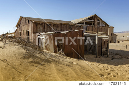 Abandoned buildings are left to rot in Kolmanskoppe 47821343