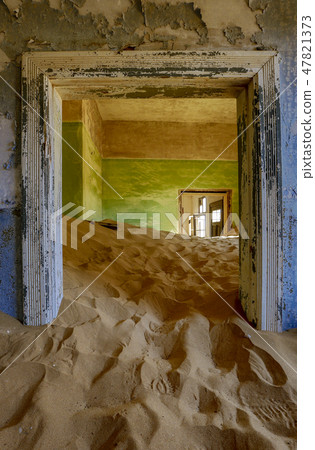Sand has invaded and taken over these rooms in Kolmanskoppe 47821373