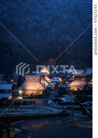 Miyama Seki no Sato冬天夜景 47823143