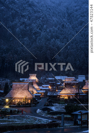Miyama Seki no Sato冬天夜景 47823144