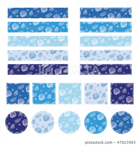 Summer shellfish pattern pattern set material Summer shellfish pattern pattern set material 47823983