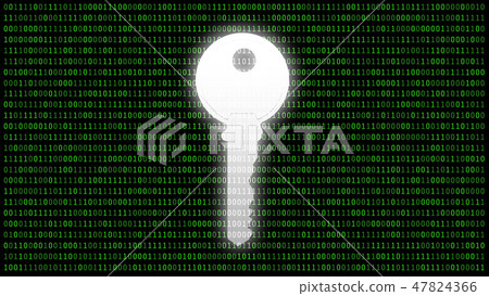 Safety key for protecting password with 01 or binary numbers on Safety key for protecting password with 01 or binary numbers on 47824366