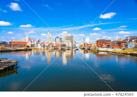 Providence, Rhode Island, USA downtown skyline  47824565