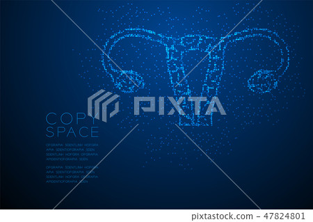 Ovary and uterus shape Abstract Geometric Bokeh 47824801