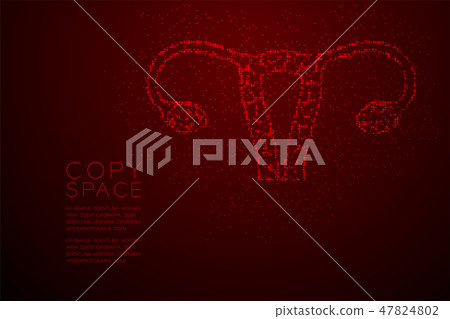 Ovary and uterus shape Abstract Geometric Bokeh 47824802