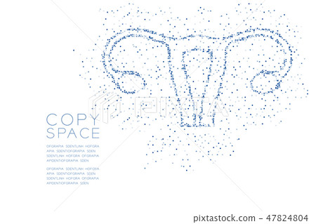 Ovary and uterus shape Abstract Geometric Square 47824804