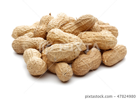 Peanuts isolated on white background 47824980