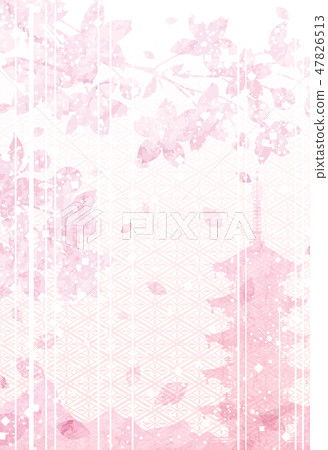 Sakura Sakura Rhombus Pattern Background Material 47826513