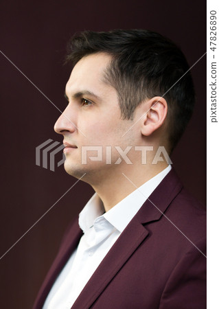 Handsome young man of 25-30 years old in a suit. 47826890